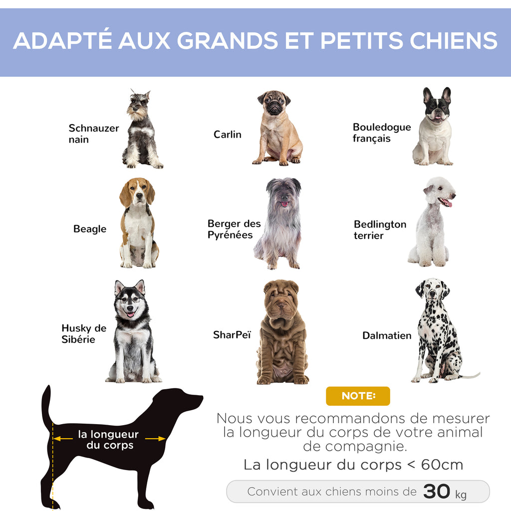 Lit sur pieds XXL pour chien chat lit de camp animal 92L x 76l x 18H cm bleu marine-3