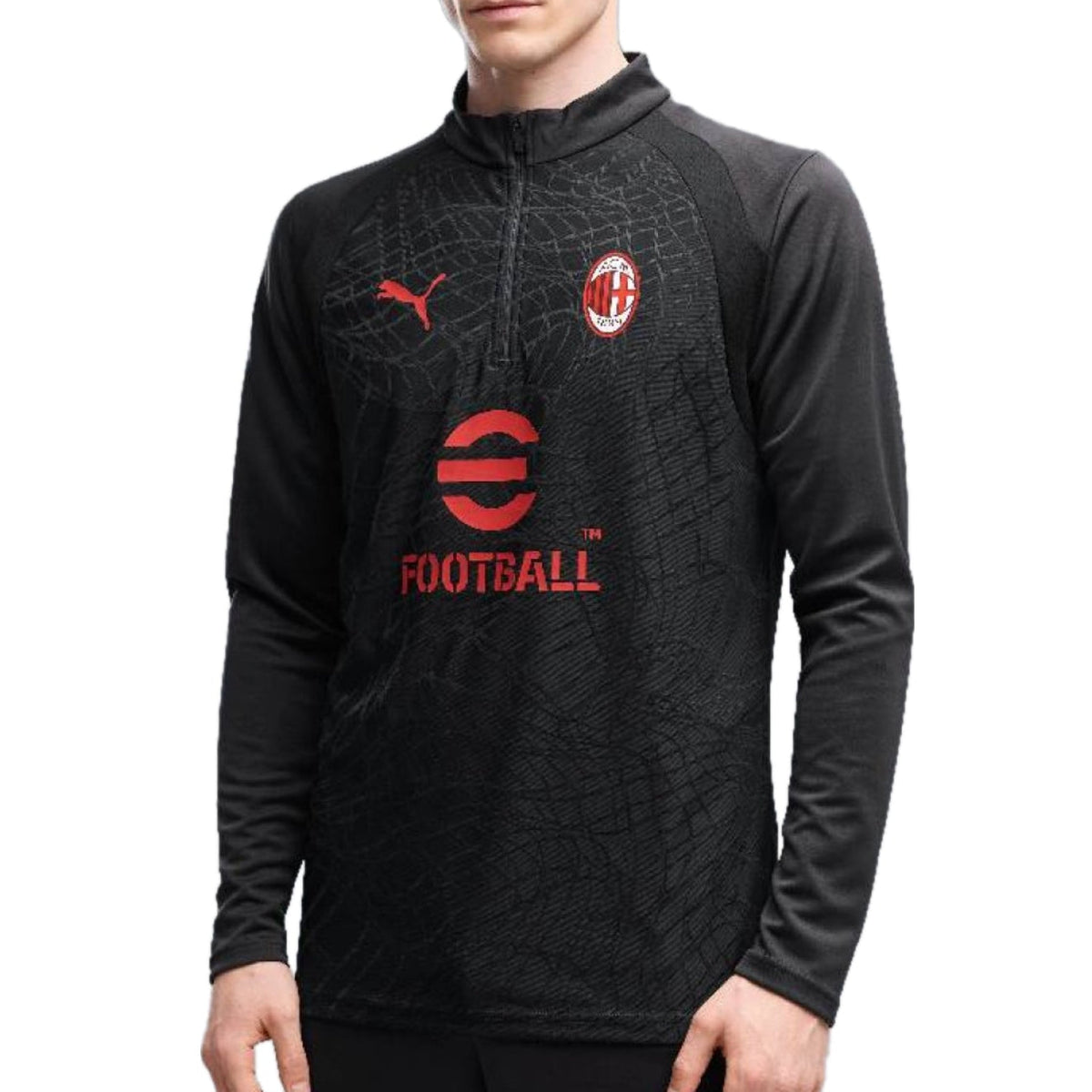 AC Milan black training technical soccer sweat top 2026/27 - Puma-0