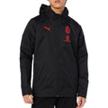 AC Milan black soccer training rain jacket 2023/24 - Puma-0
