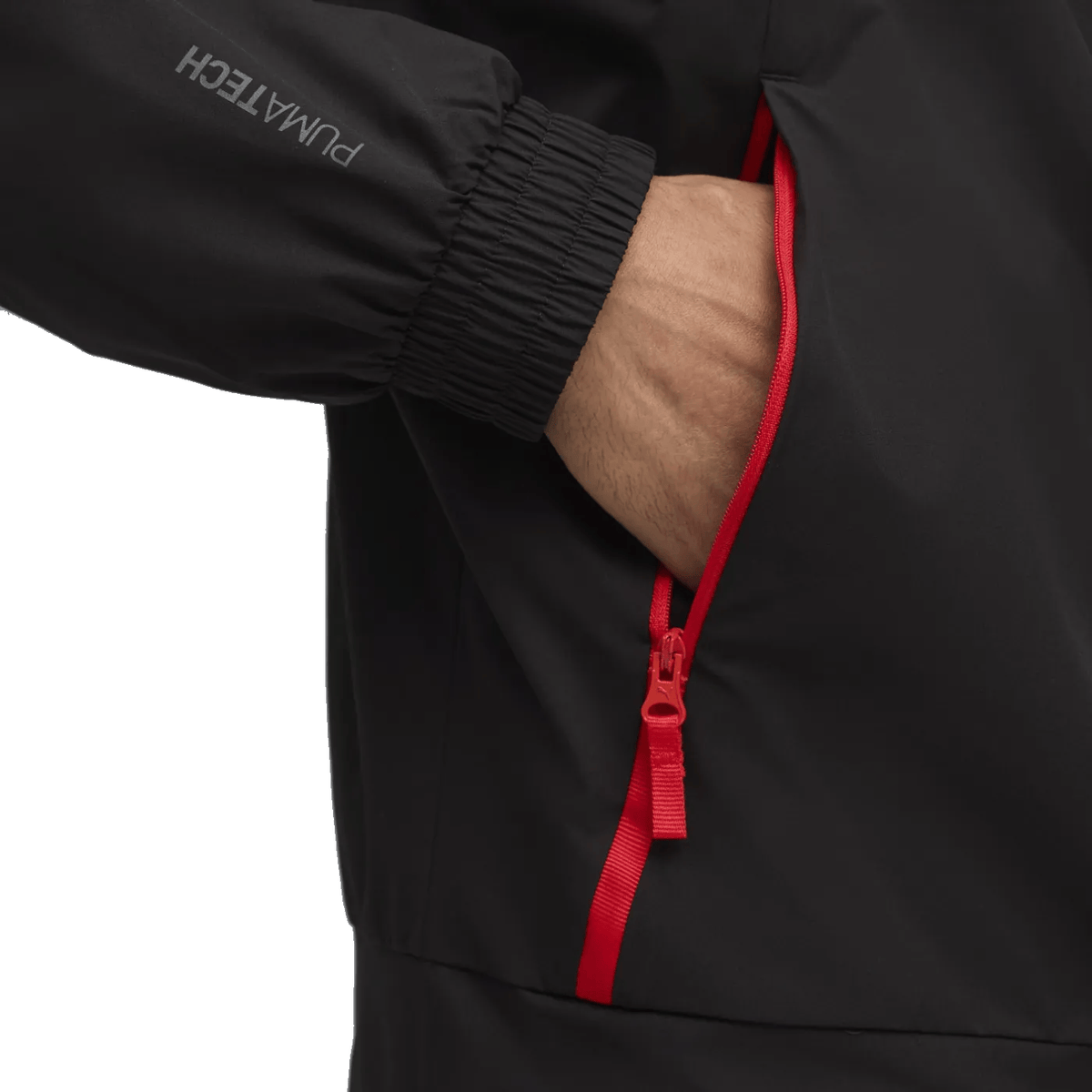 AC Milan black woven presentation soccer tracksuit 2025/26 - Puma-3