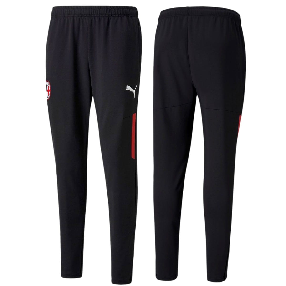 AC Milan soccer black training bench tracksuit 2021/22 - Puma-3
