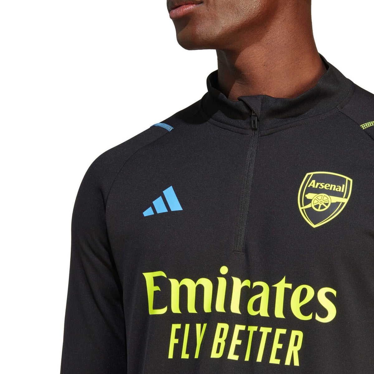 Arsenal black training technical soccer tracksuit 2023/24 - Adidas-4