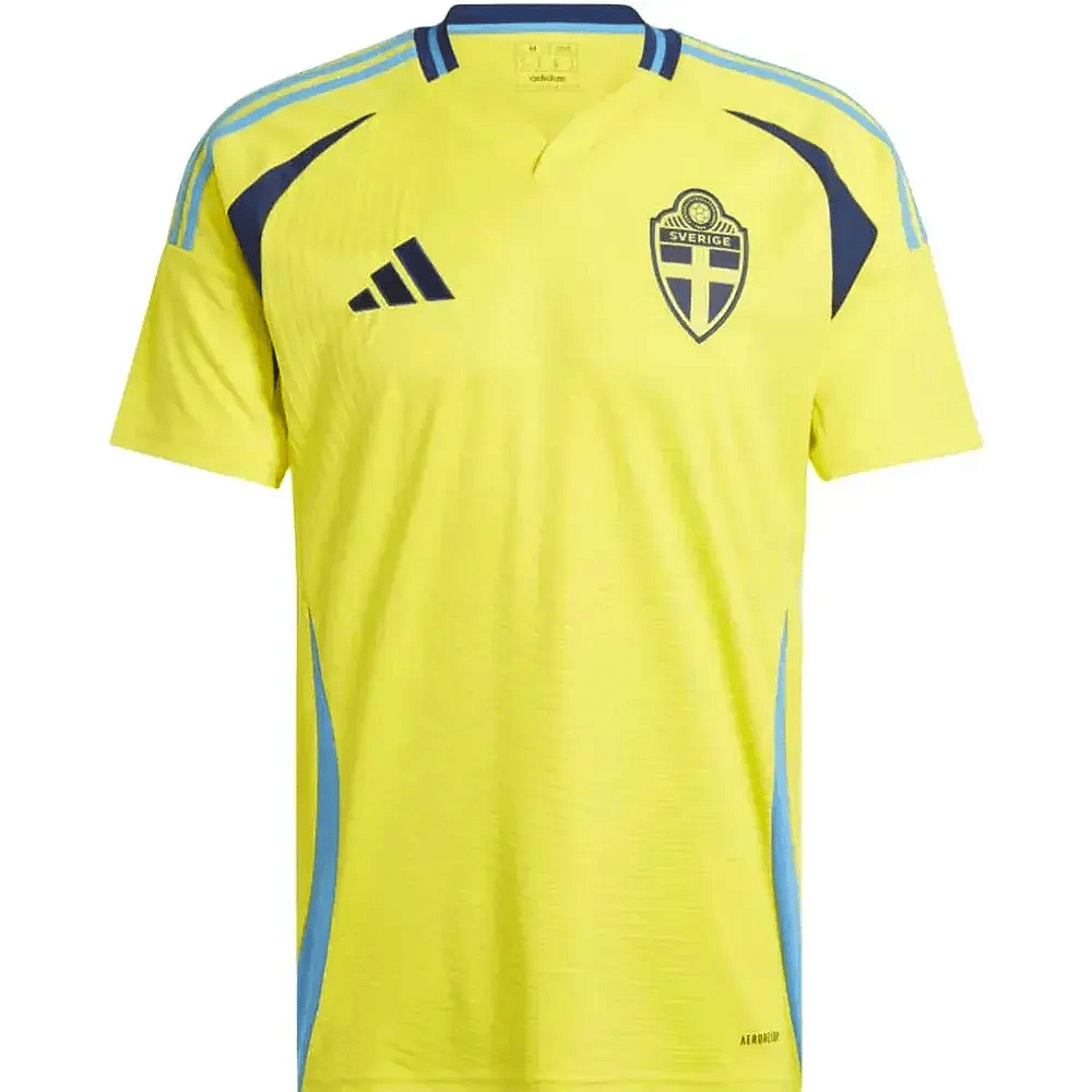 Sweden national team Home soccer jersey 2024/25 - Adidas-0