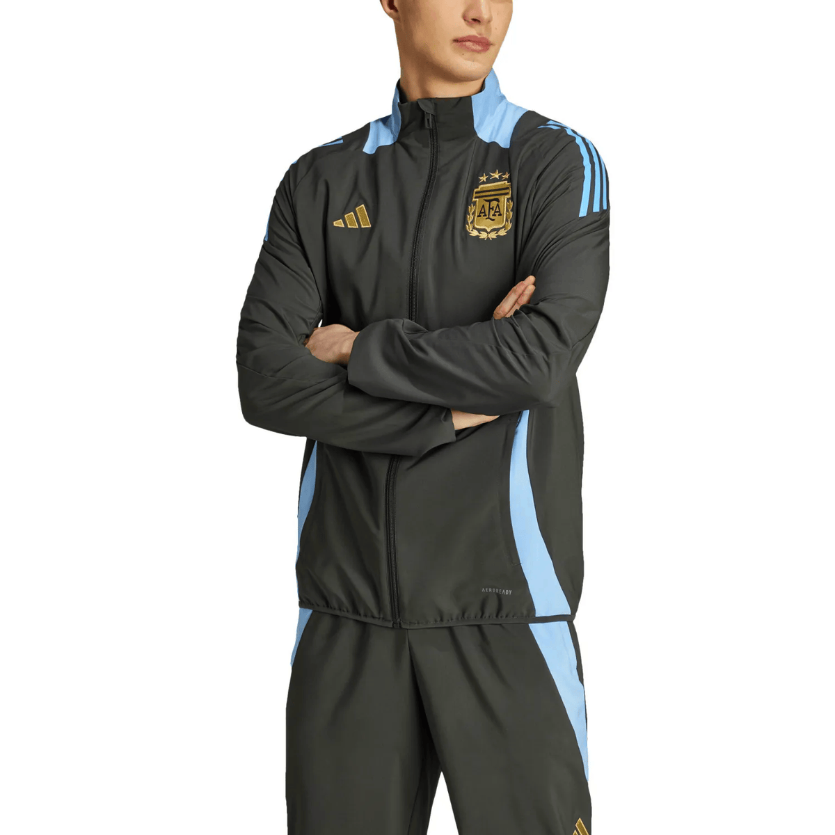 Argentina training presentation Soccer tracksuit 2024/25 - Adidas-1
