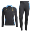Argentina dark grey training technical soccer tracksuit 2024/25 - Adidas-0