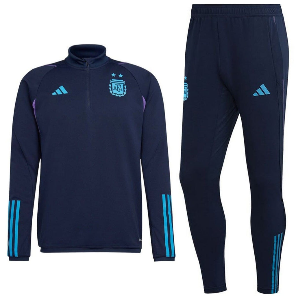 Argentina training technical Soccer tracksuit 2022/23 navy - Adidas-0