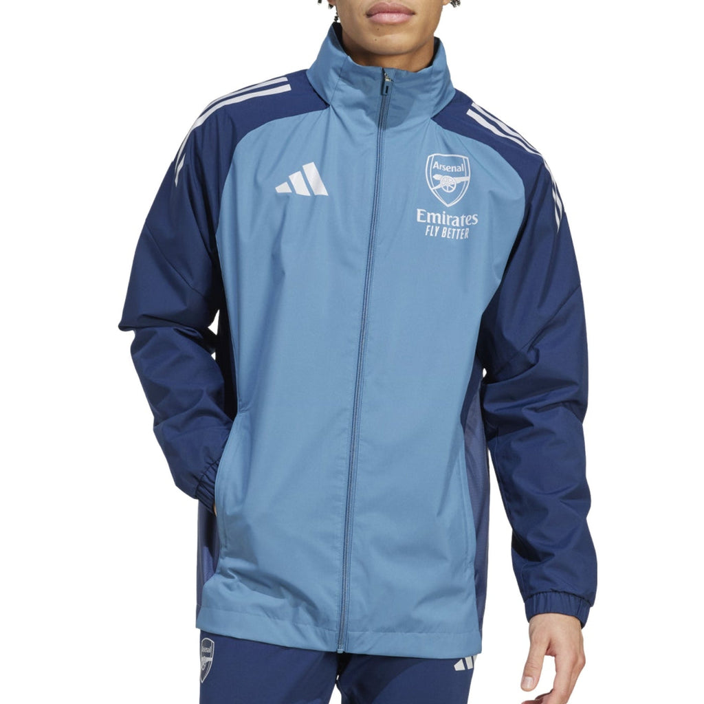 Arsenal FC blue training rain jacket 2025/26 - Adidas-0