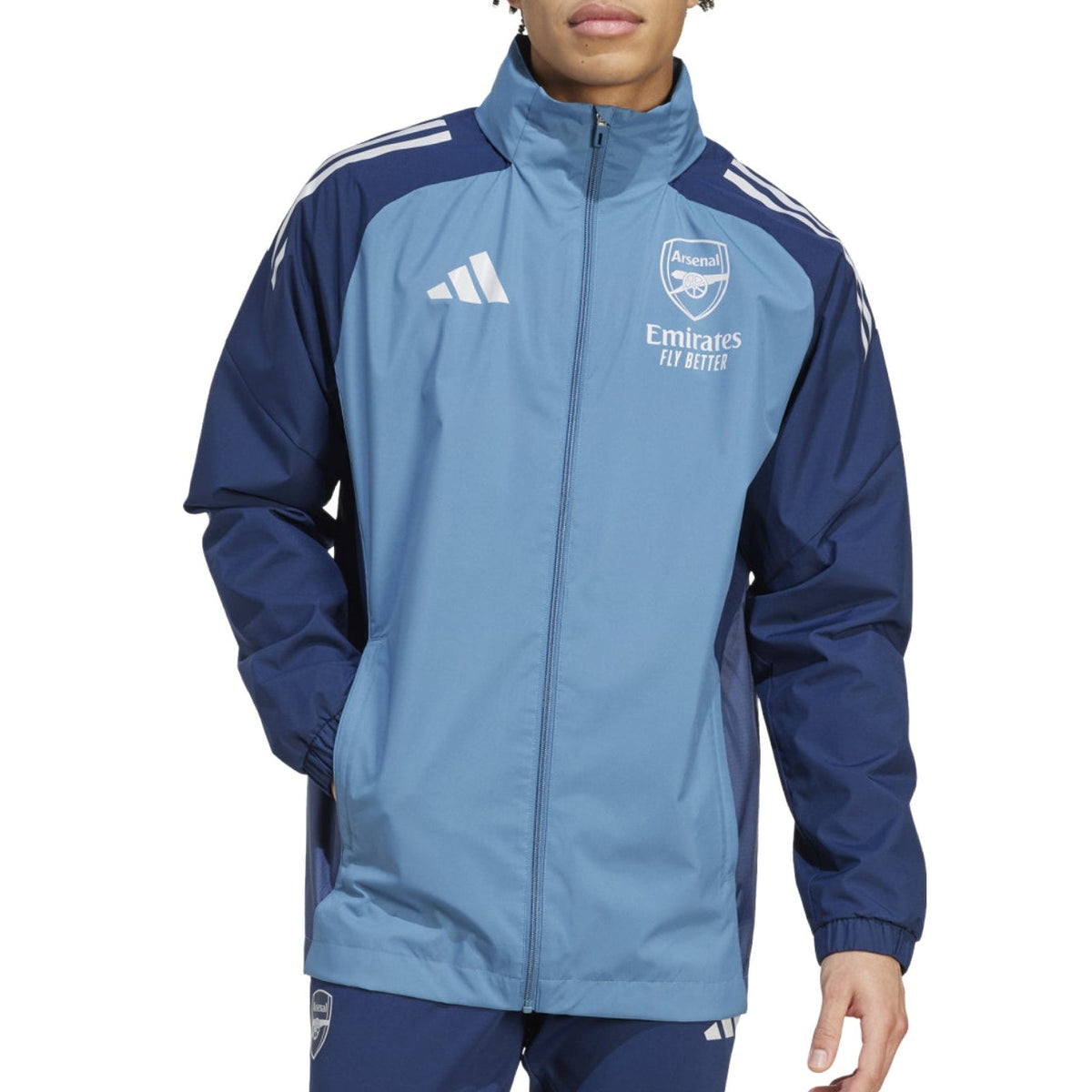 Arsenal FC blue training rain jacket 2025/26 - Adidas-0