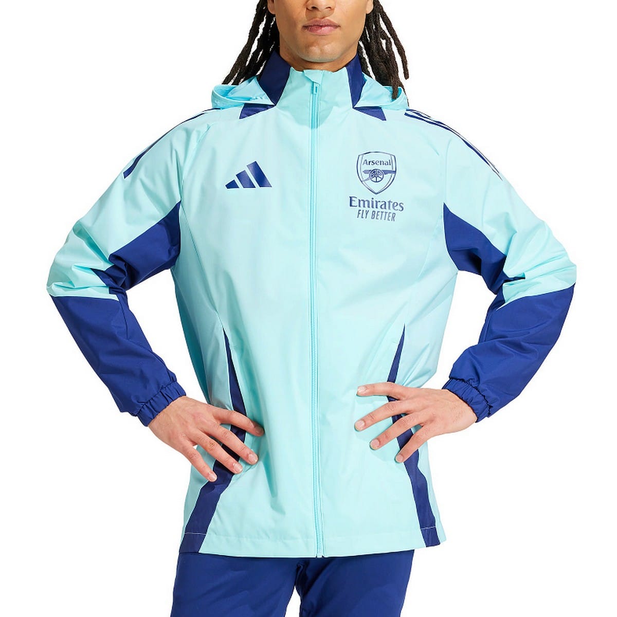 Arsenal FC soccer training rain jacket 2024/25 - Adidas-4