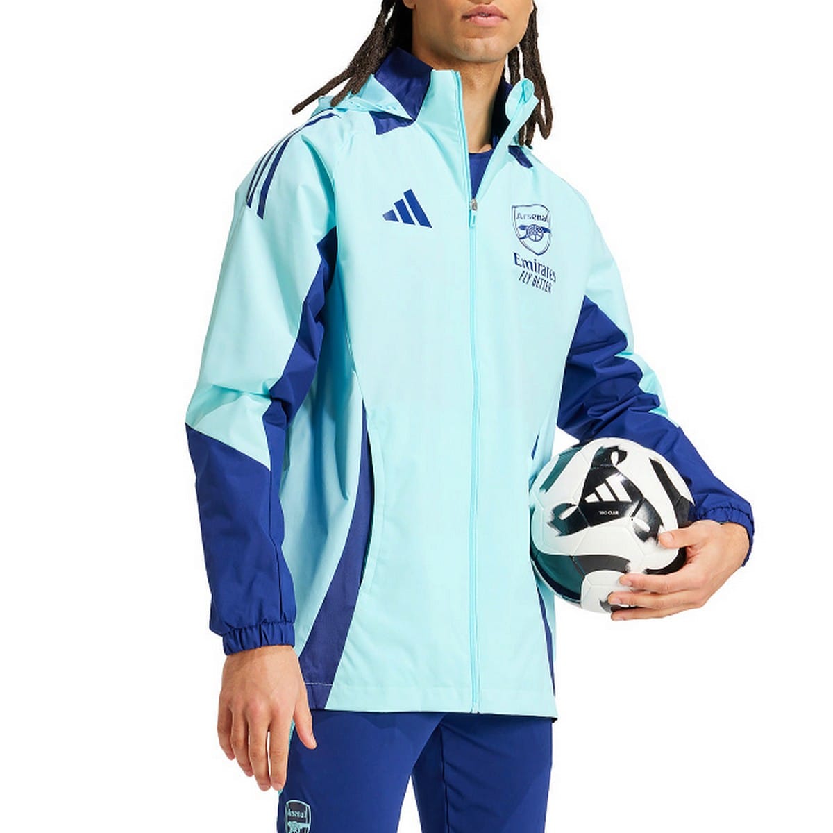 Arsenal FC soccer training rain jacket 2024/25 - Adidas-1