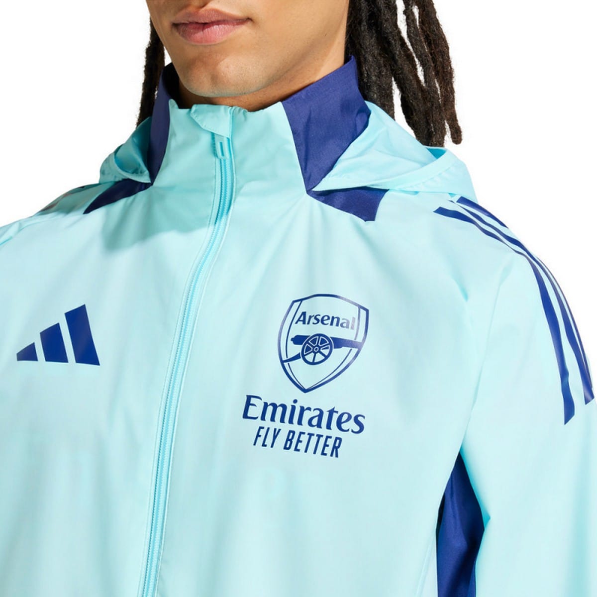Arsenal FC soccer training rain jacket 2024/25 - Adidas-3