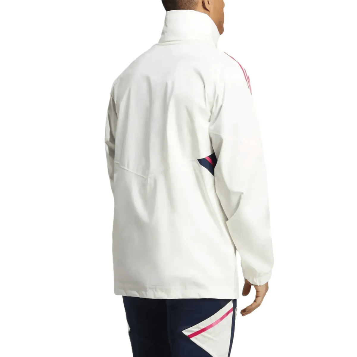 Arsenal FC waterproof Pro windbreaker jacket 2023 white/blue - Adidas-2