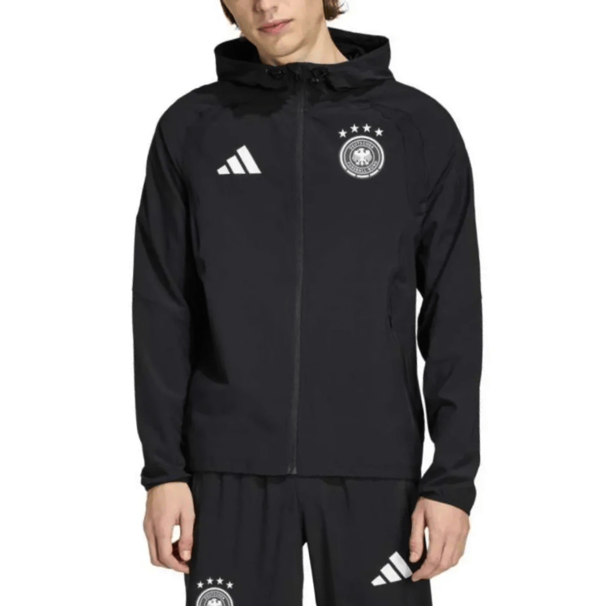 Germany Casual Travel hooded presentation tracksuit 2026/27 - Adidas-0