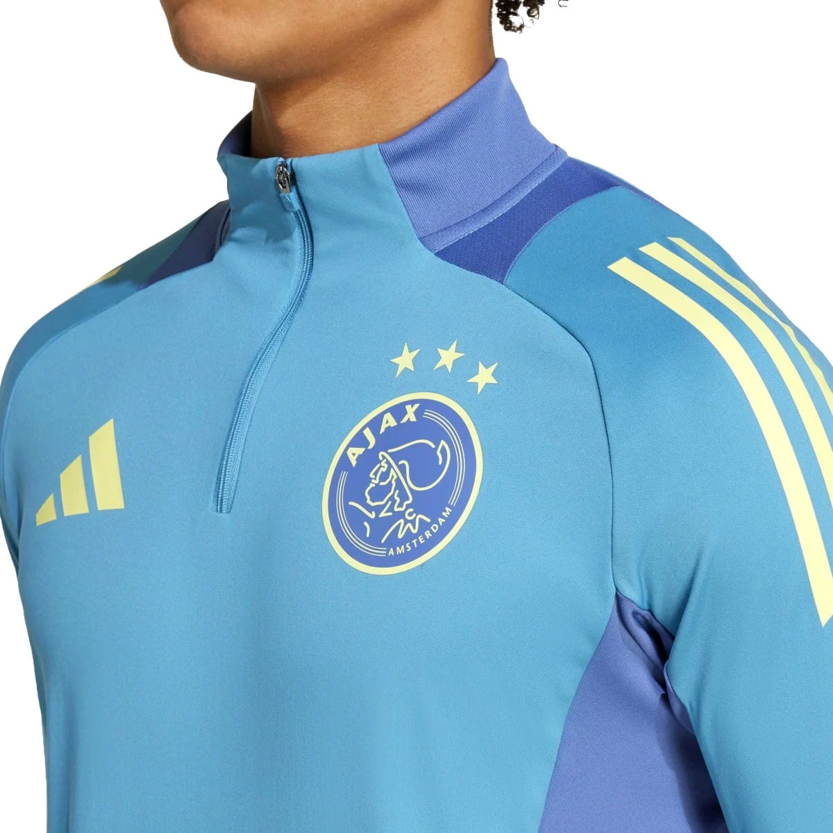 Ajax Amsterdam light blue training technical Soccer tracksuit 2024/25 - Adidas-3