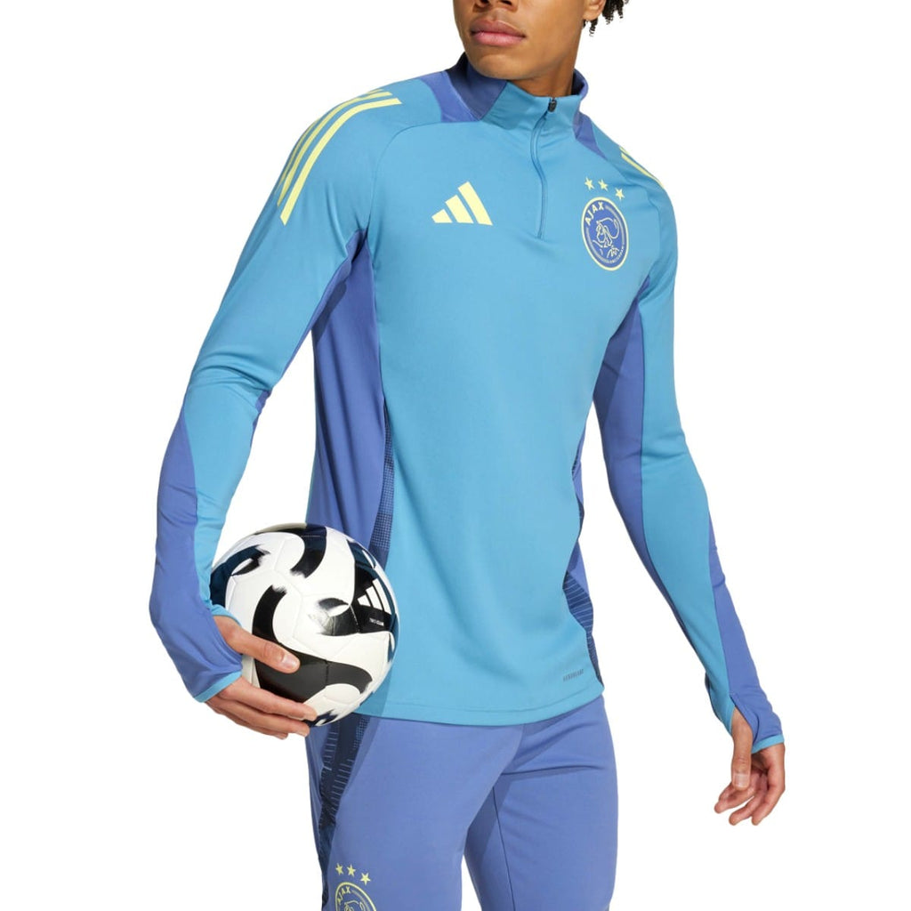Ajax Amsterdam light blue training technical Soccer tracksuit 2024/25 - Adidas-0