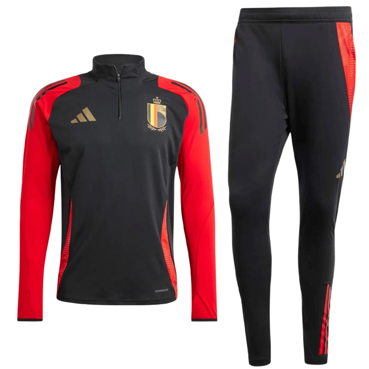 Belgium training technical soccer tracksuit 2024/25 - Adidas-0