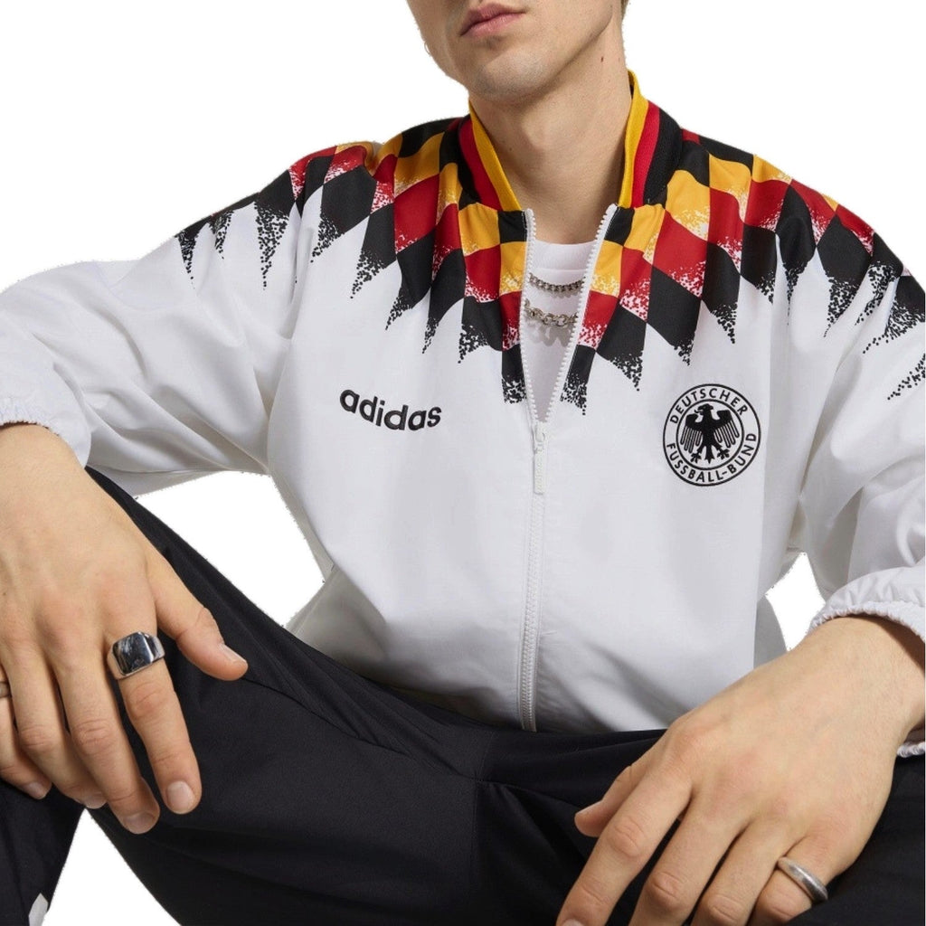 Germany white/black Retro presentation Soccer tracksuit 2026/27 - Adidas-3