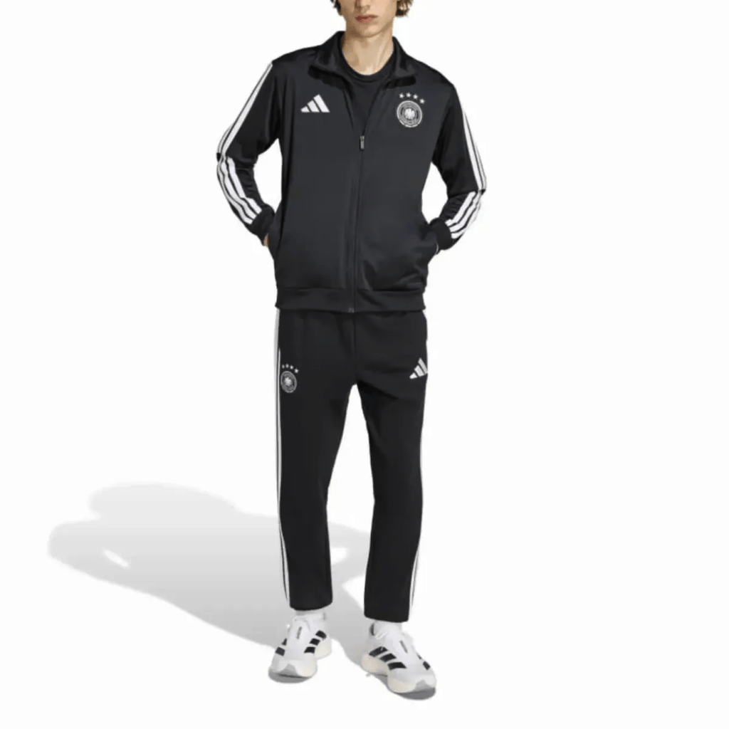 Germany Casual 3S black presentation tracksuit 2026/27 - Adidas-2