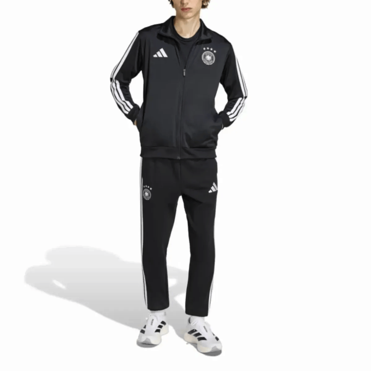 Germany Casual 3S black presentation tracksuit 2026/27 - Adidas-2