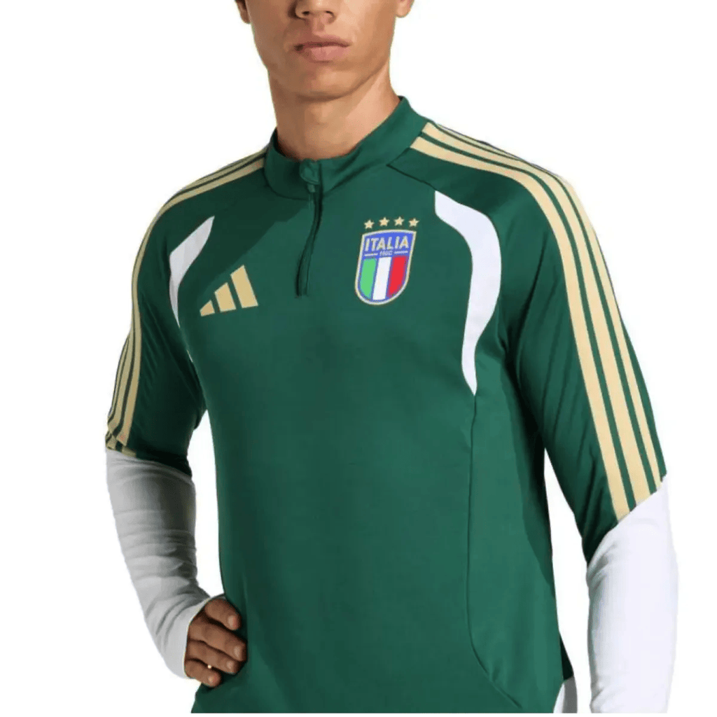 Italy green training technical soccer tracksuit 2026/27 - Adidas-3