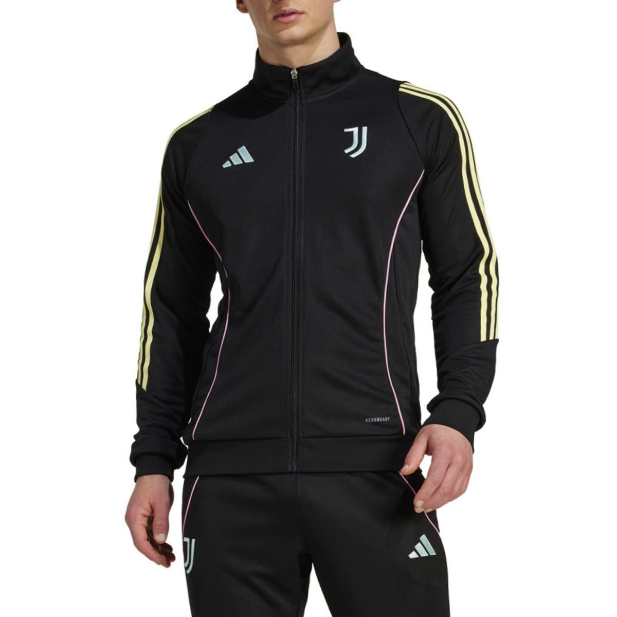 Juventus black training presentation bench tracksuit 2025/26 - Adidas-0