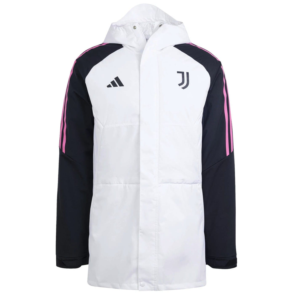 Juventus winter bench parka jacket 2023/24 white/black - Adidas-0