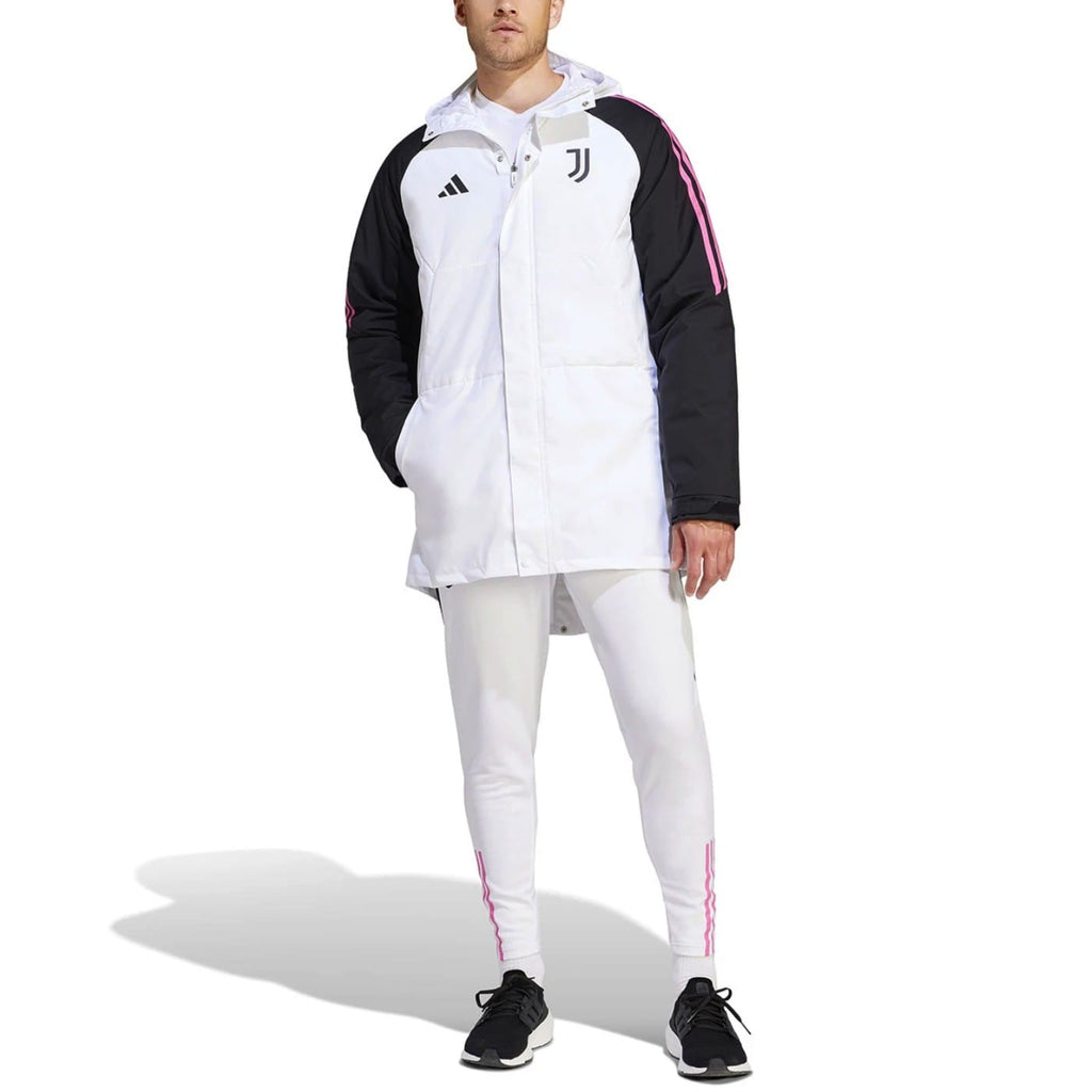 Juventus winter bench parka jacket 2023/24 white/black - Adidas-3