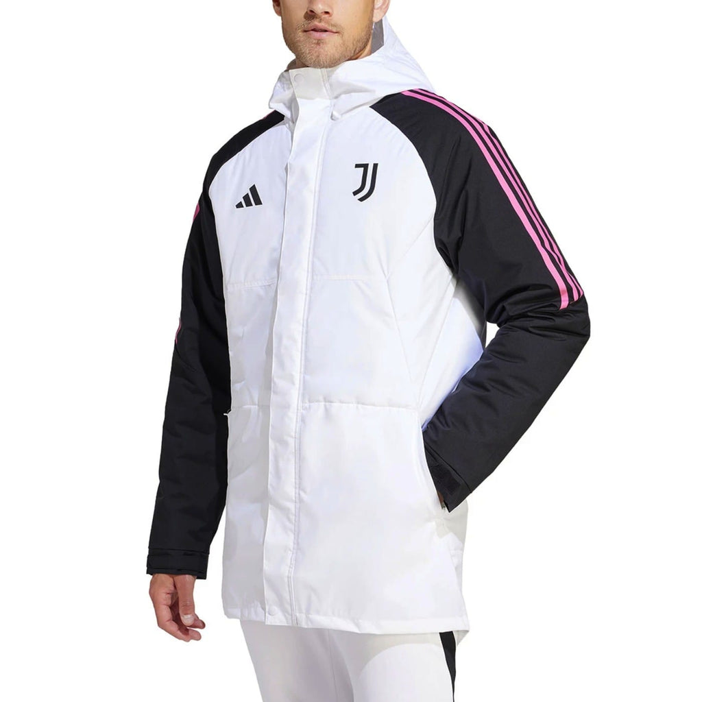 Juventus winter bench parka jacket 2023/24 white/black - Adidas-1