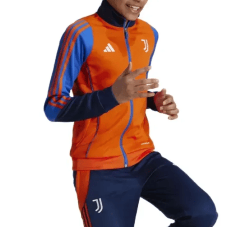 Kids - Juventus training presentation soccer tracksuit 2024/25 - Adidas-0