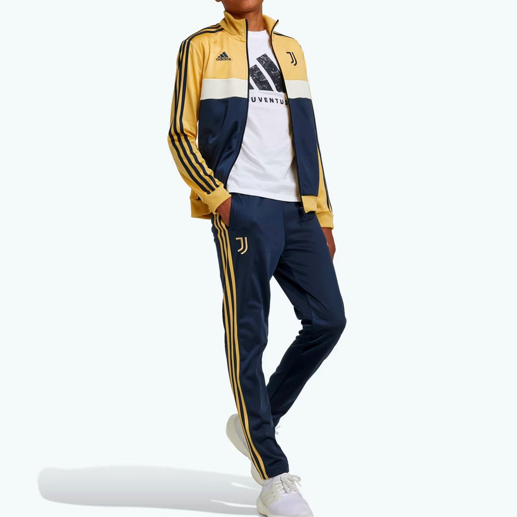 Kids - Juventus fanwear training presentation tracksuit 2024/25 - Adidas-4