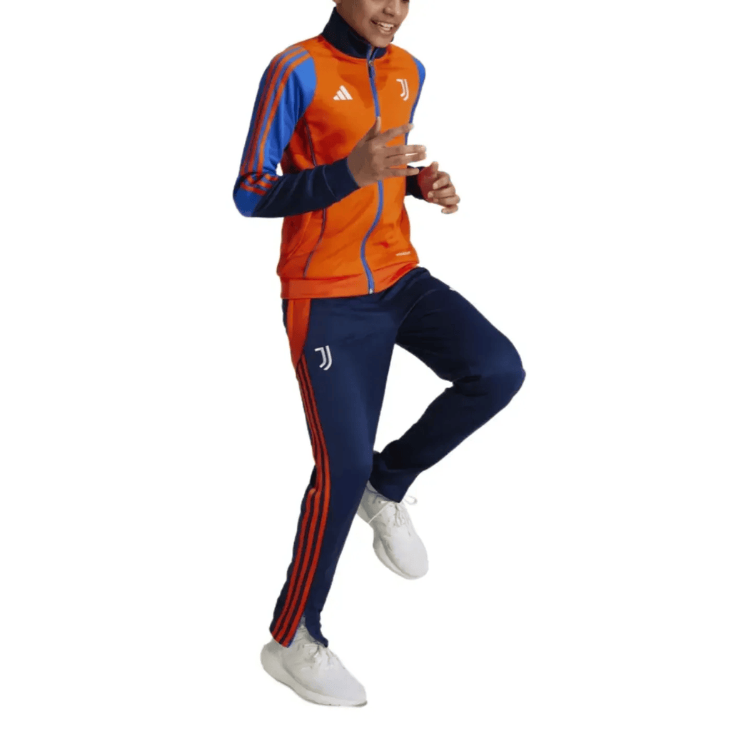 Kids - Juventus training presentation soccer tracksuit 2024/25 - Adidas-4