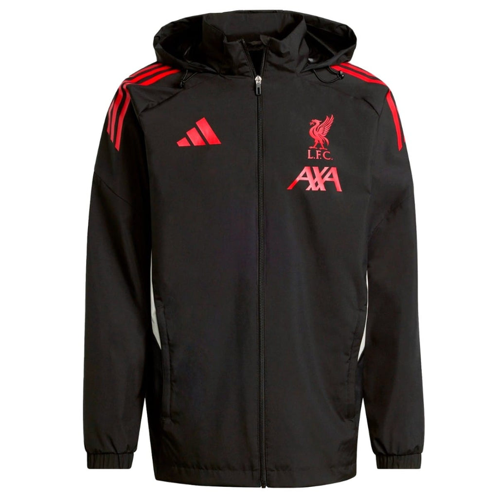 Liverpool FC black training rain jacket 2025/26 - Adidas-4
