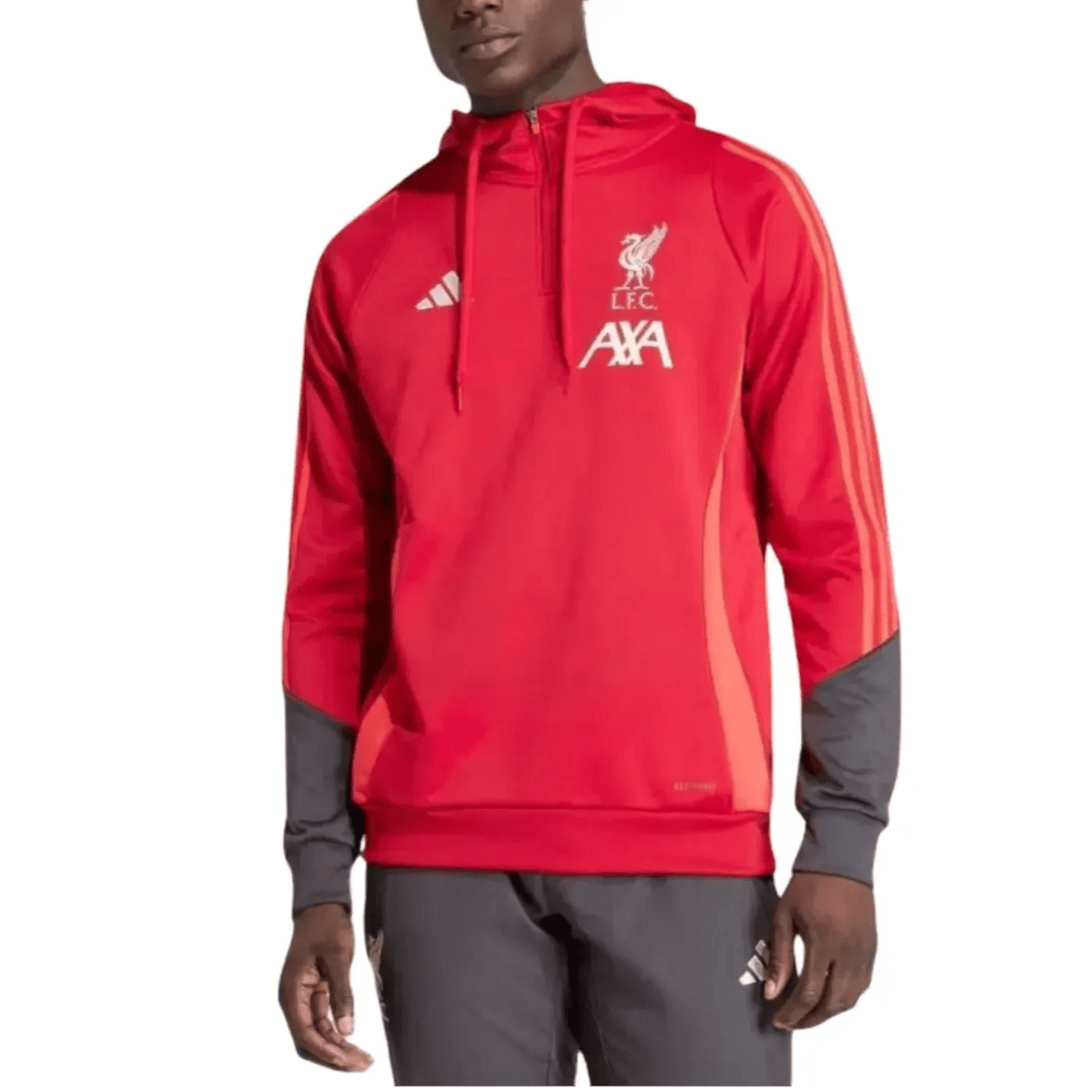 Liverpool FC red hooded training technical tracksuit 2026 - Adidas-0