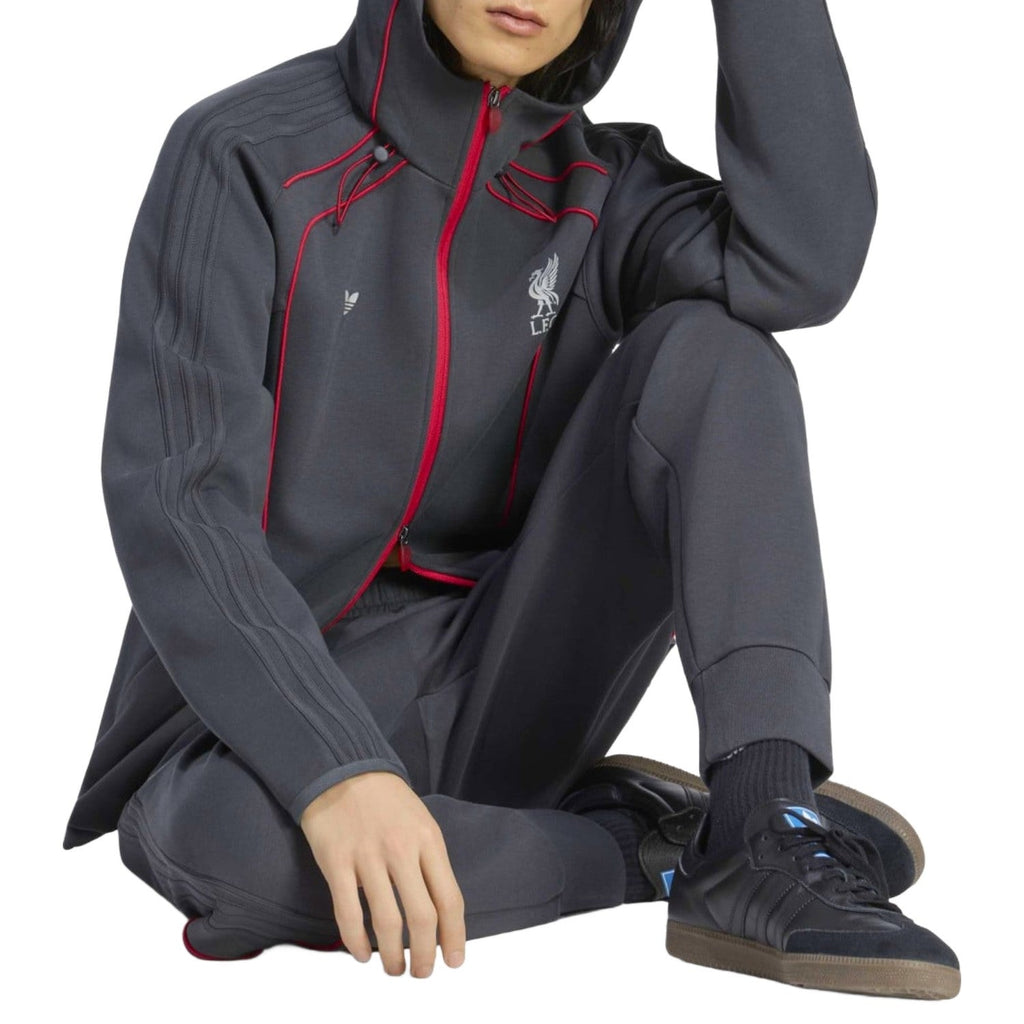 Liverpool FC Originals Fleece tracksuit 2026/27 dark grey - Adidas-4