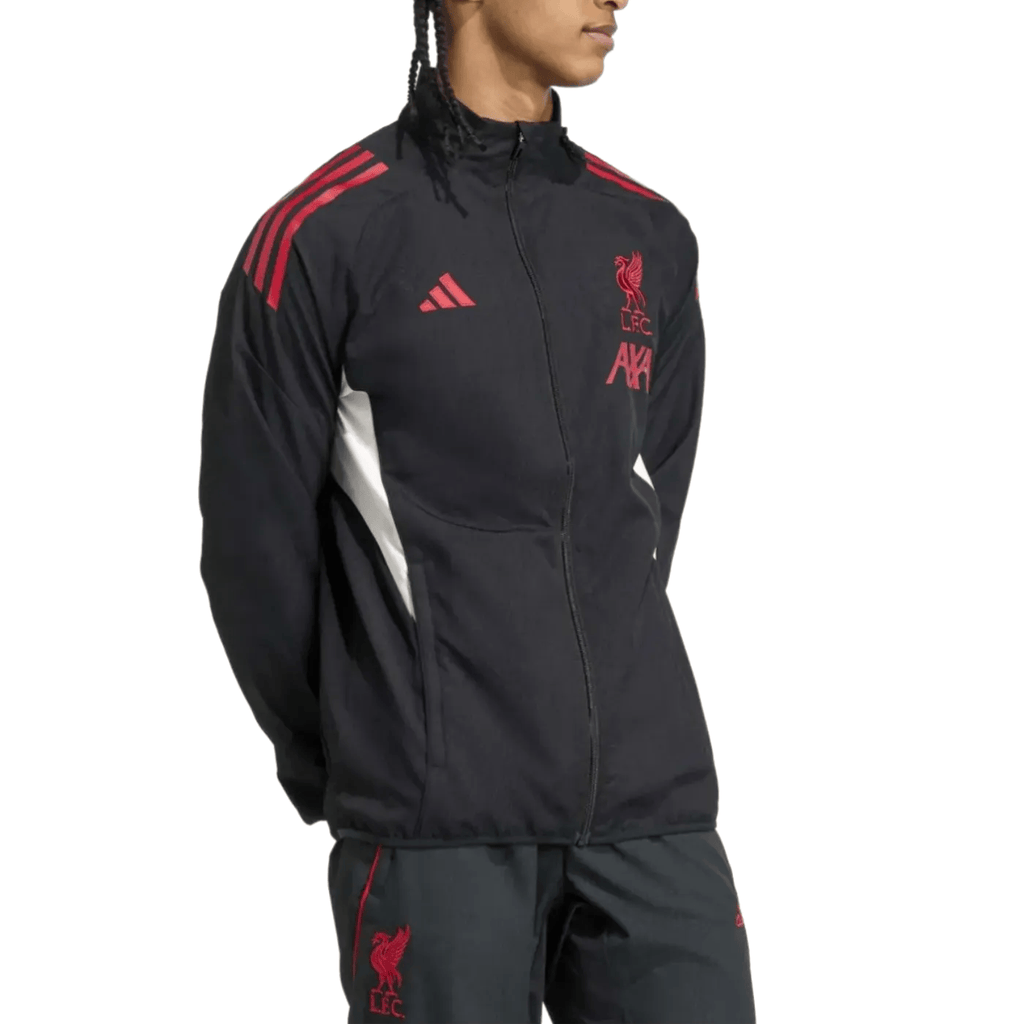 Liverpool FC black presentation Soccer tracksuit 2025/26 - Adidas-0