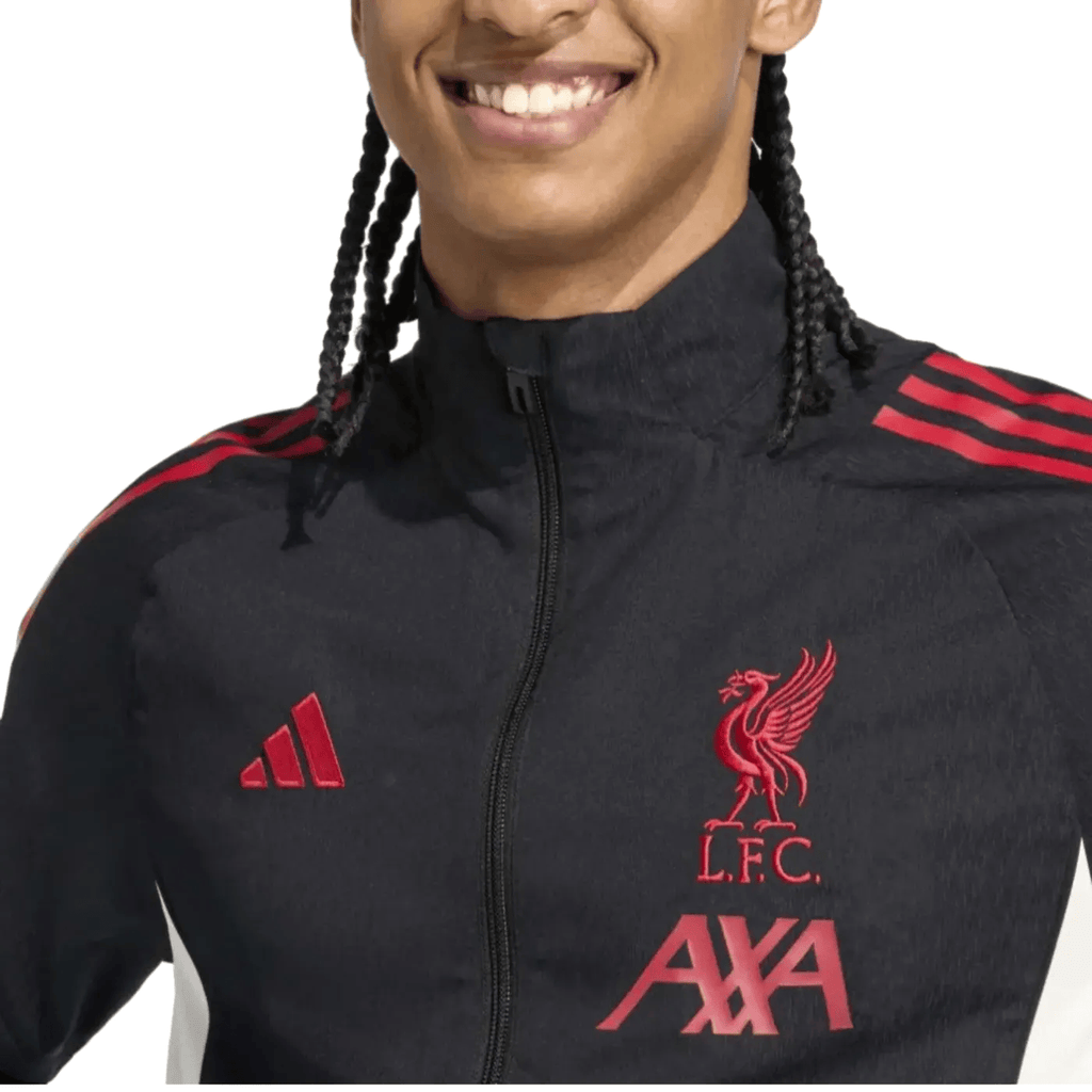 Liverpool FC black presentation Soccer tracksuit 2025/26 - Adidas-1
