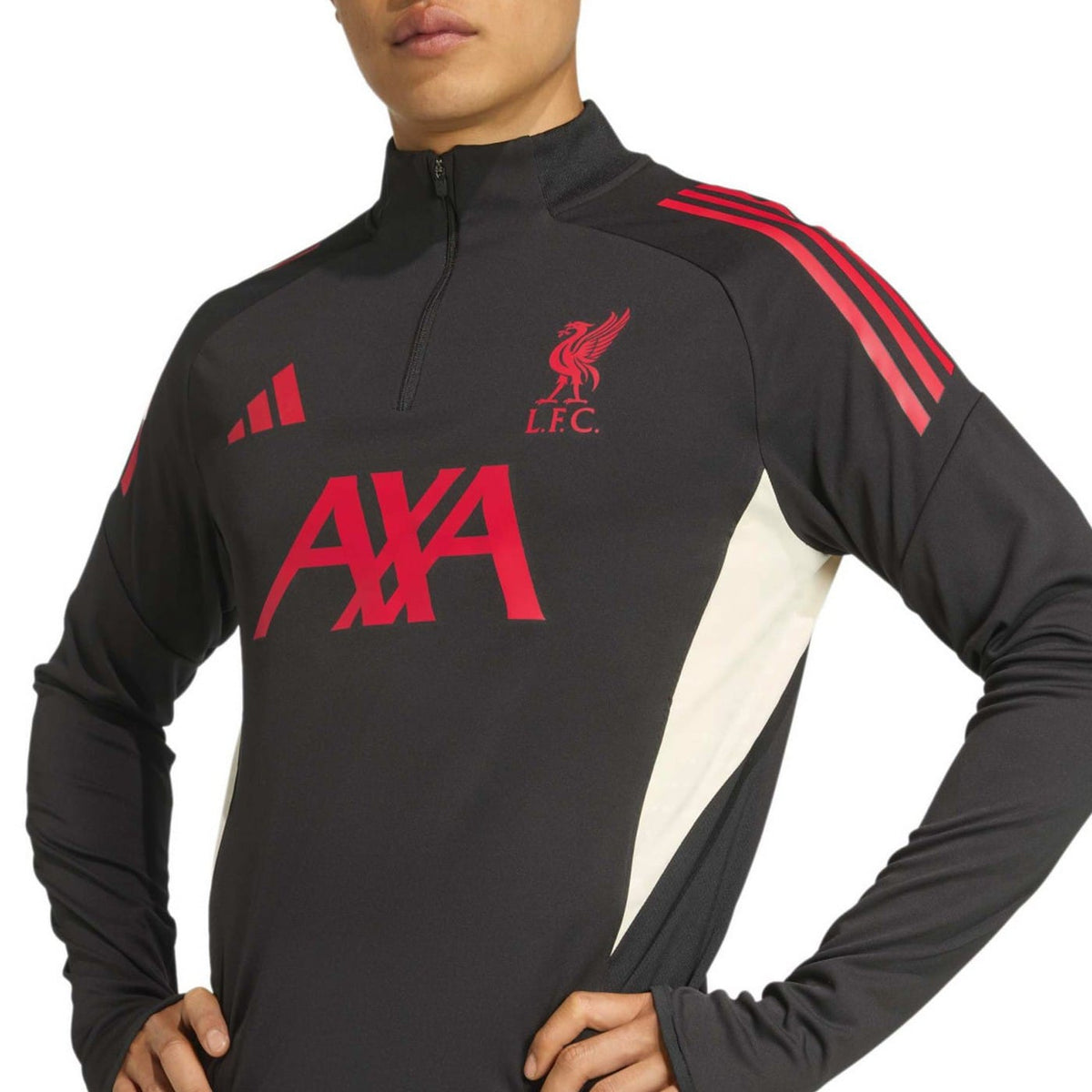 Liverpool FC black training technical Soccer tracksuit 2025/26 - Adidas-3