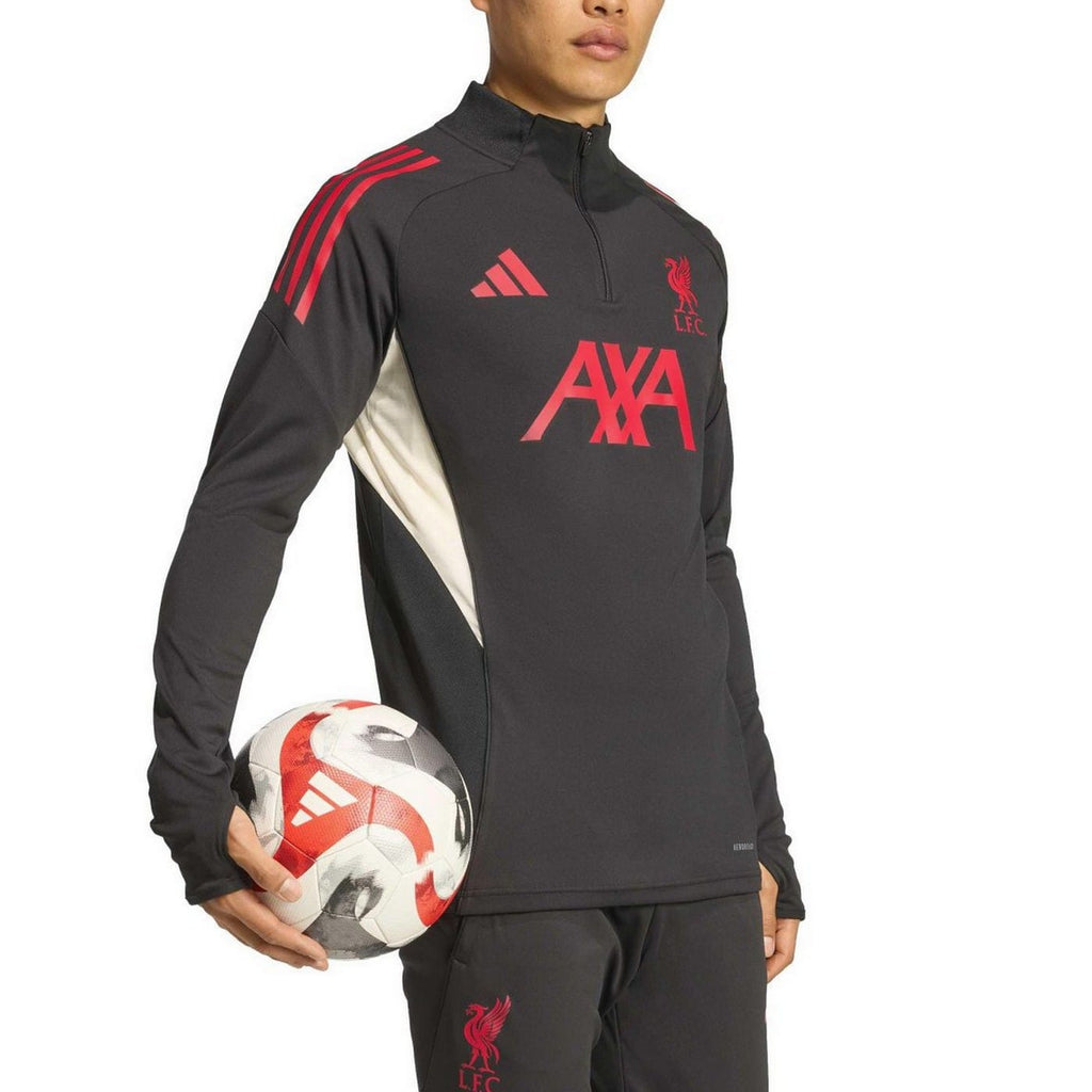 Liverpool FC black training technical Soccer tracksuit 2025/26 - Adidas-0
