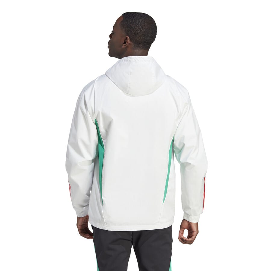 Manchester United soccer training rain jacket 2023/24 white - Adidas-2