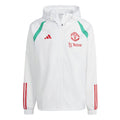 Manchester United soccer training rain jacket 2023/24 white - Adidas-0