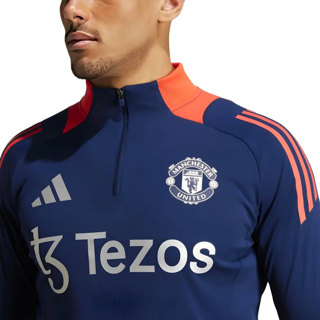 Manchester United navy training technical Soccer tracksuit 2024/25 - Adidas-4