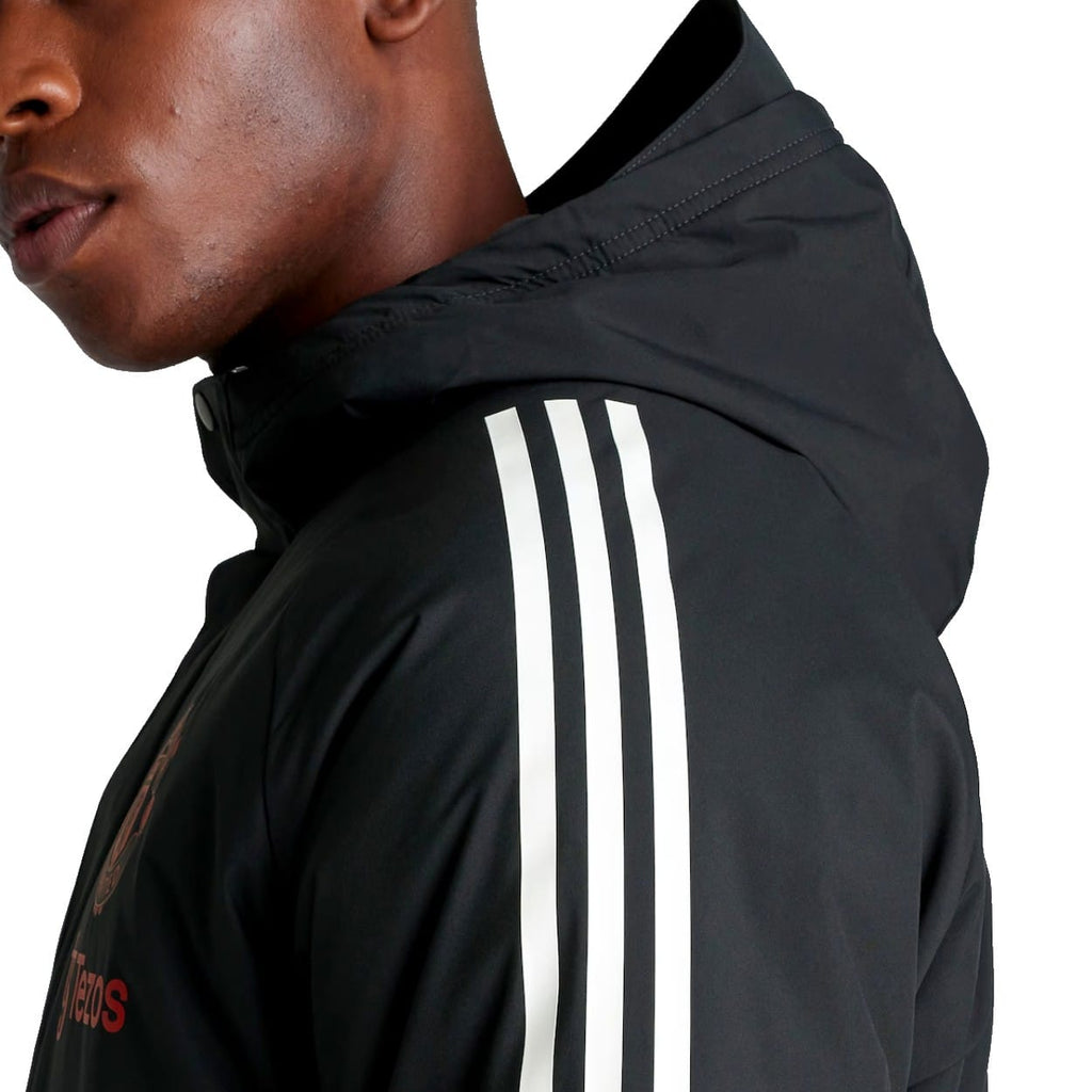 Manchester United EU bench parka training jacket 2024/25 black - Adidas-2