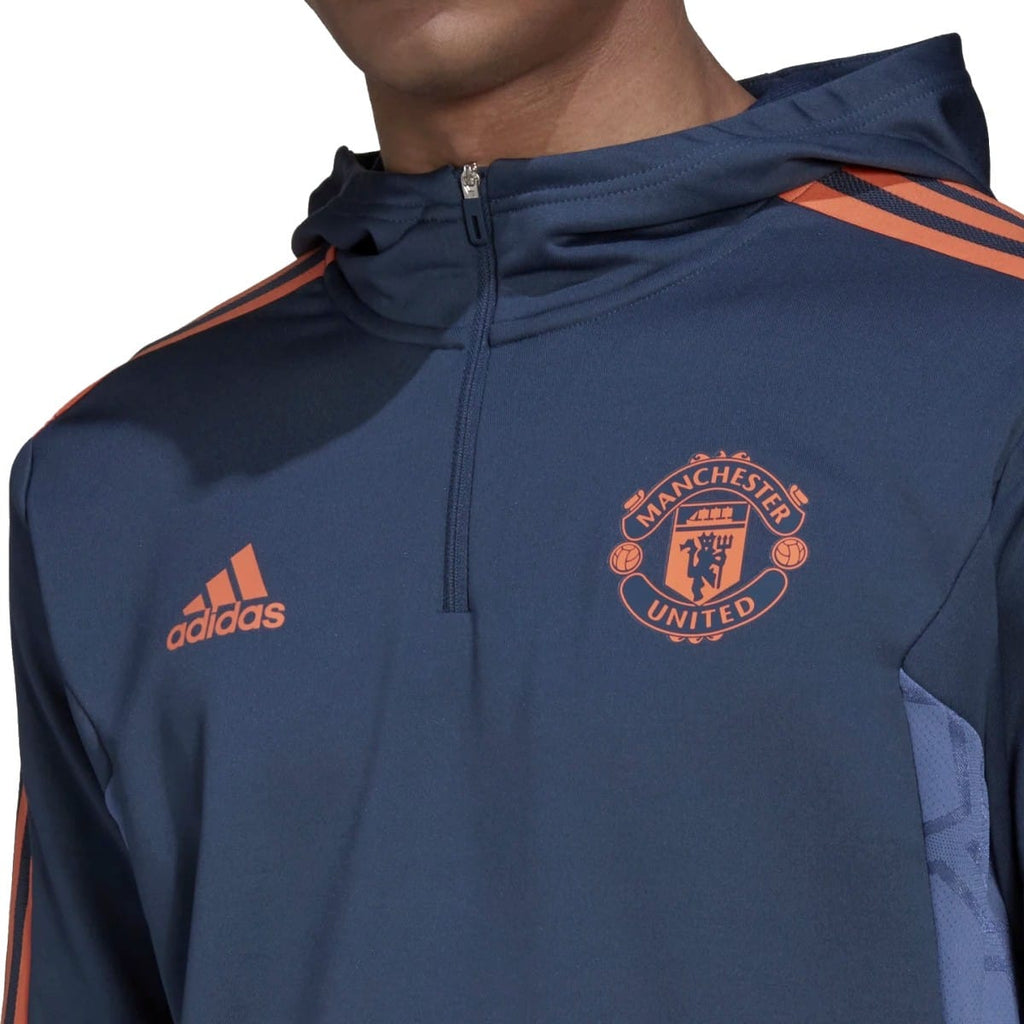 Manchester United hooded training technical soccer tracksuit 2022/23 - Adidas-4