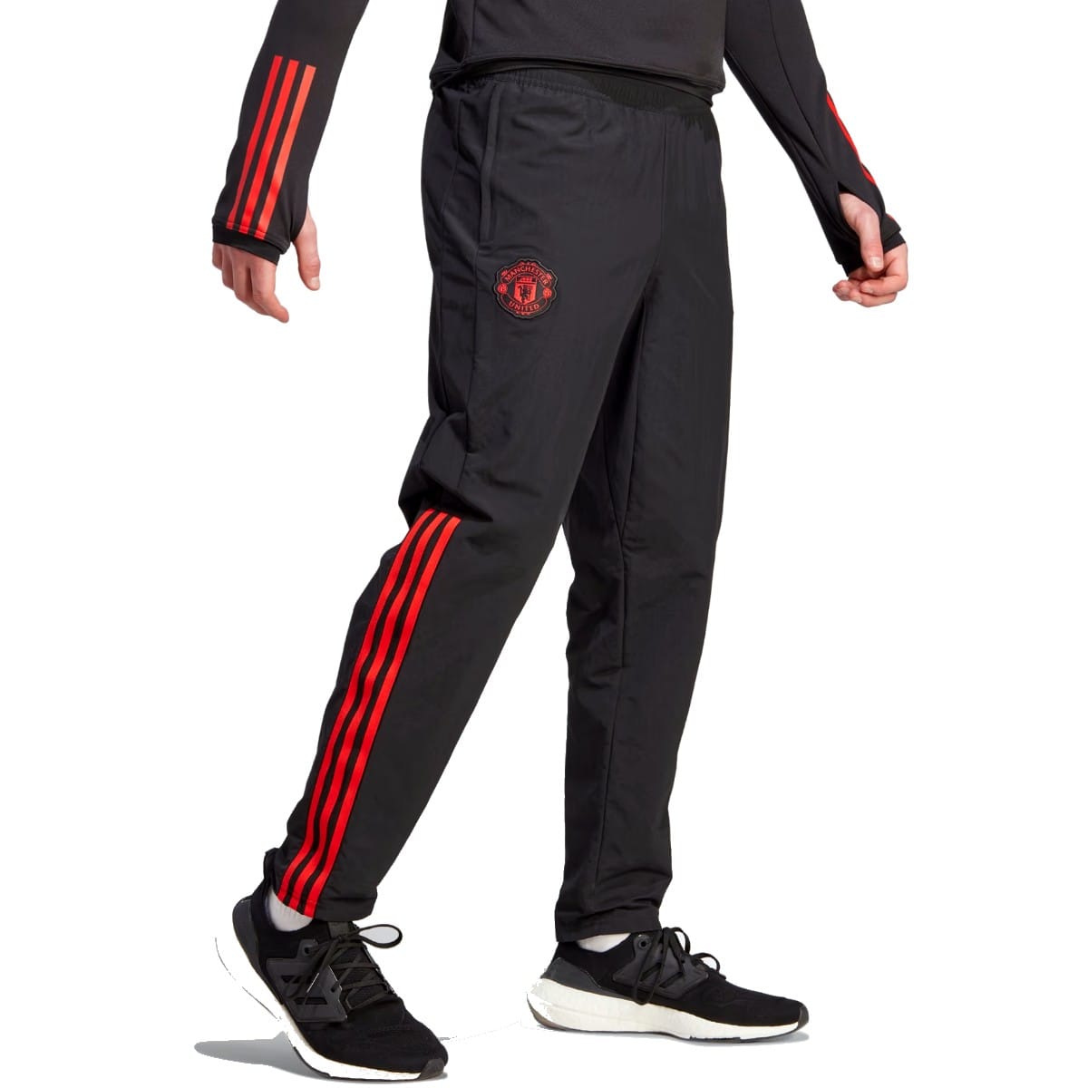 Manchester United black training presentation tracksuit 2023/24 - Adidas-3