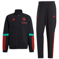 Manchester United black training presentation tracksuit 2023/24 - Adidas-0