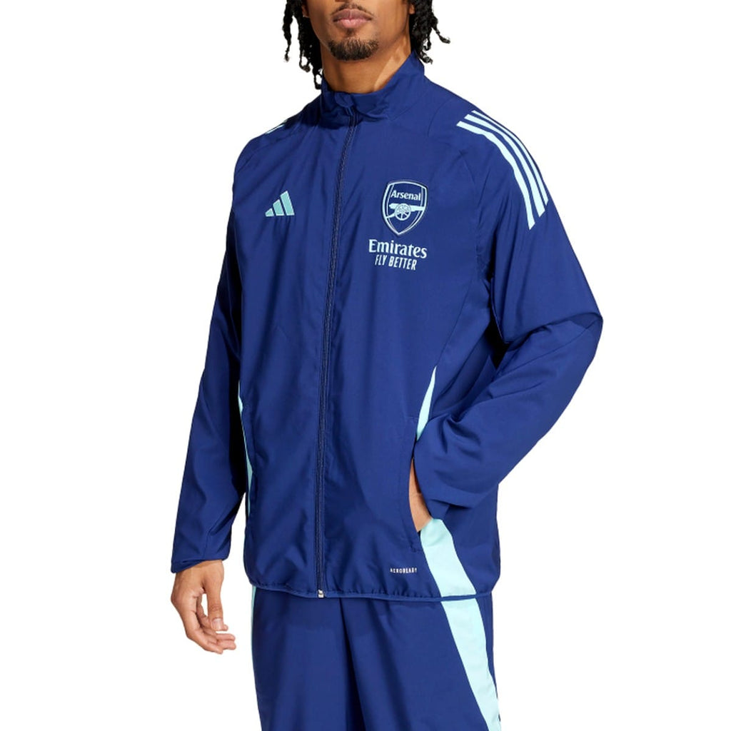 Arsenal FC presentation soccer tracksuit 2024/25 navy blue - Adidas-4