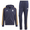 Real Madrid Casual 3S hooded soccer tracksuit 2023/24 ink navy - Adidas-0