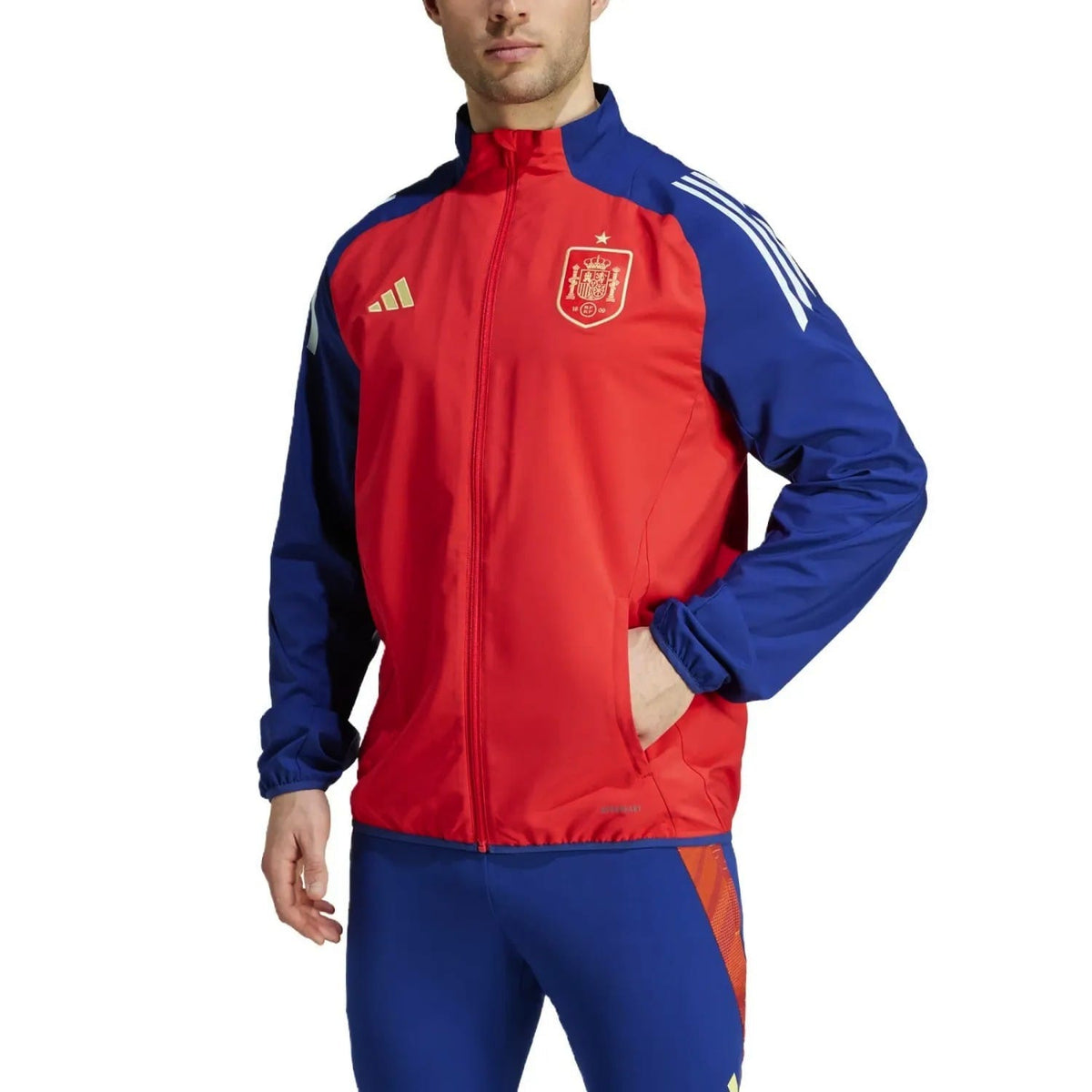 Spain training presentation Soccer tracksuit 2024/25 - Adidas-1