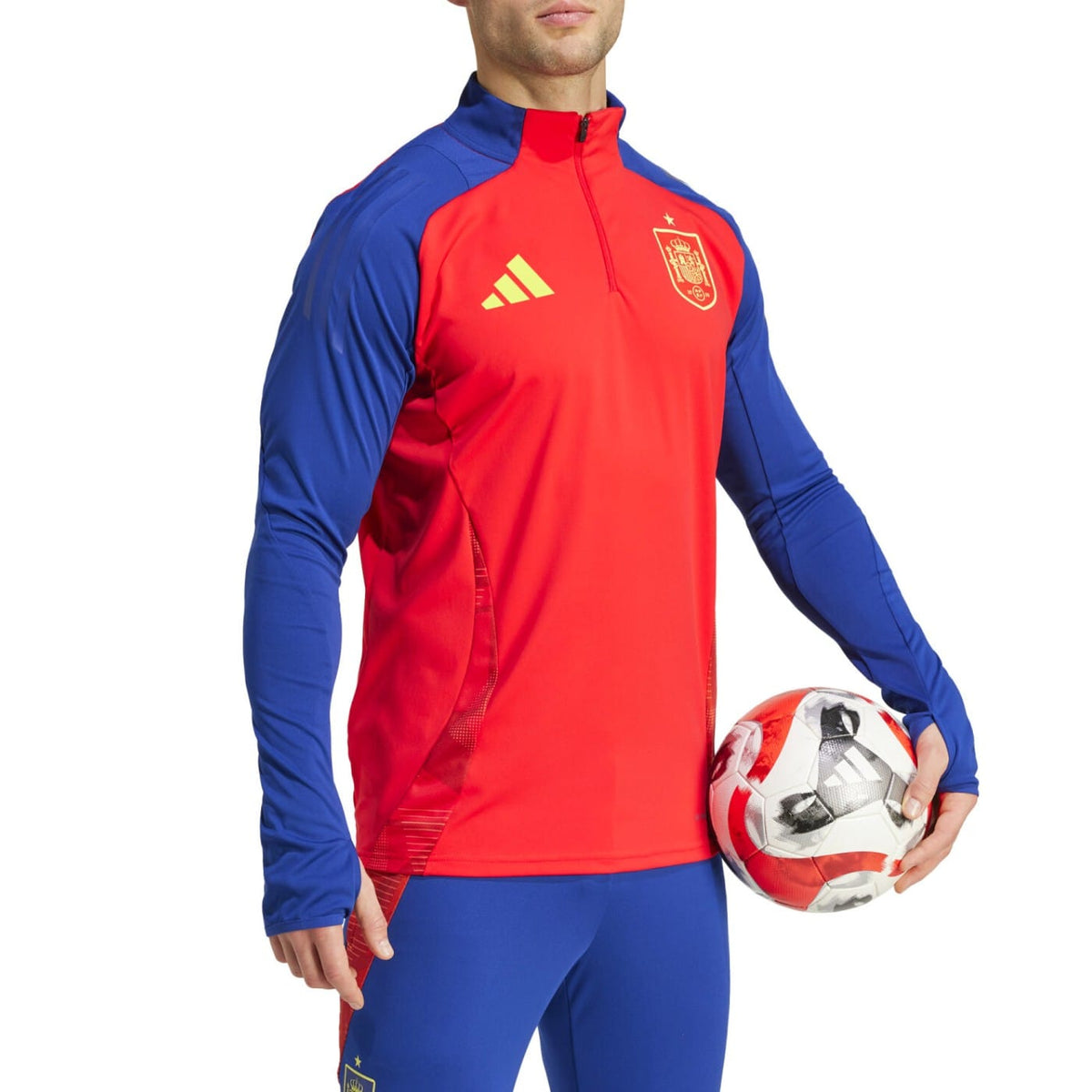 Spain red/blue training technical Soccer tracksuit 2024/25 - Adidas-0