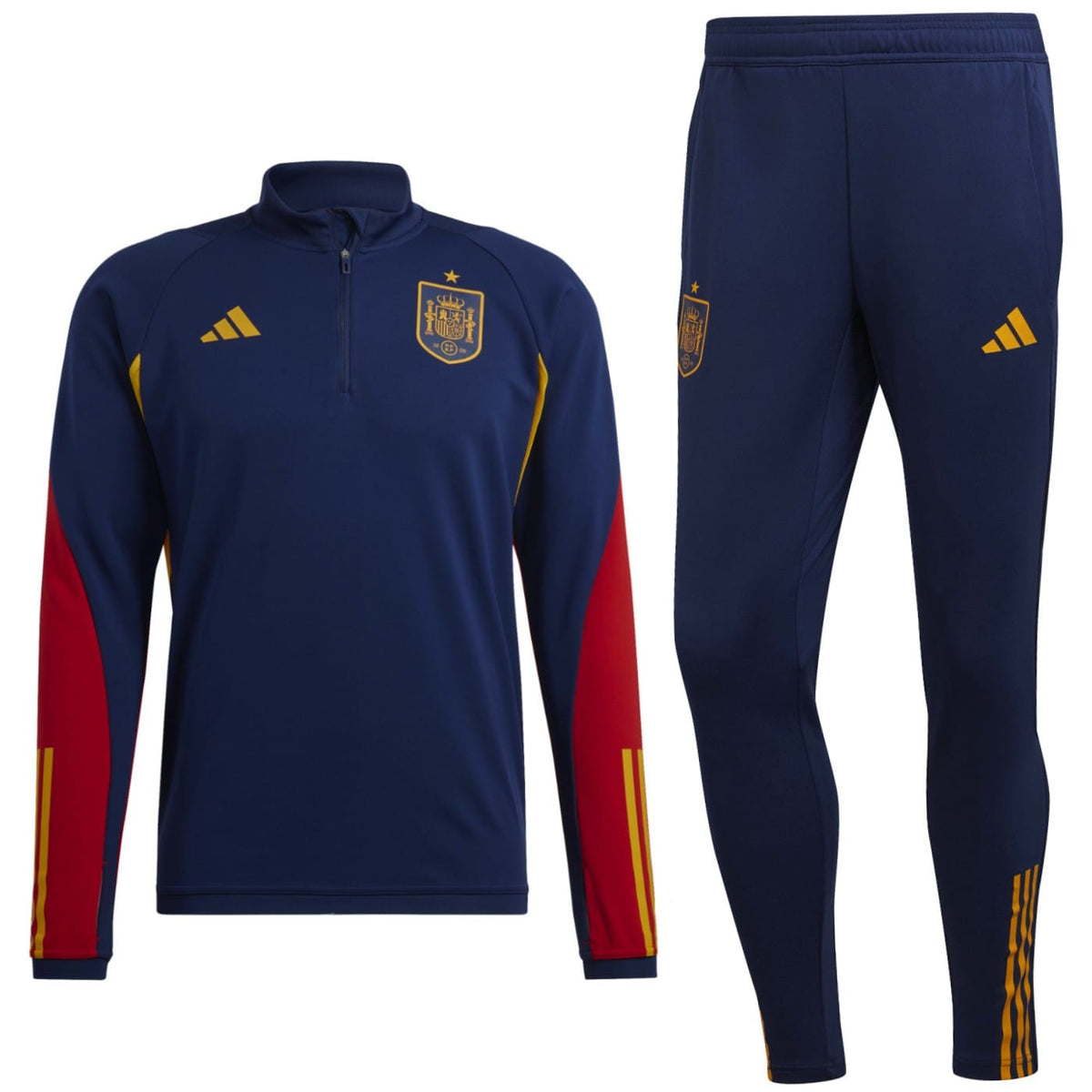 Spain training technical Soccer tracksuit 2022/23 navy - Adidas-0
